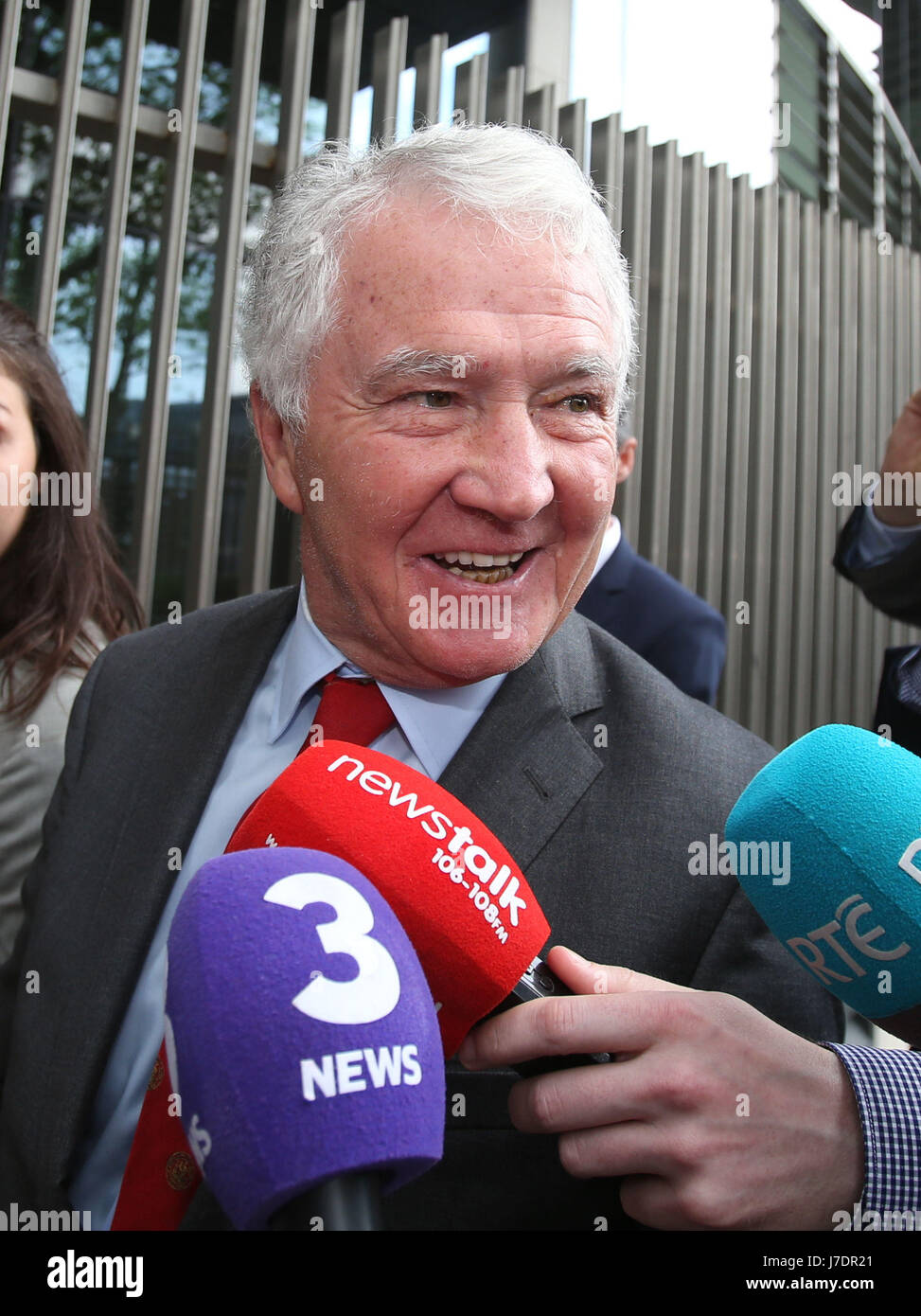 Former Anglo Irish Bank chairman Sean Fitzpatrick leaves the Dublin
