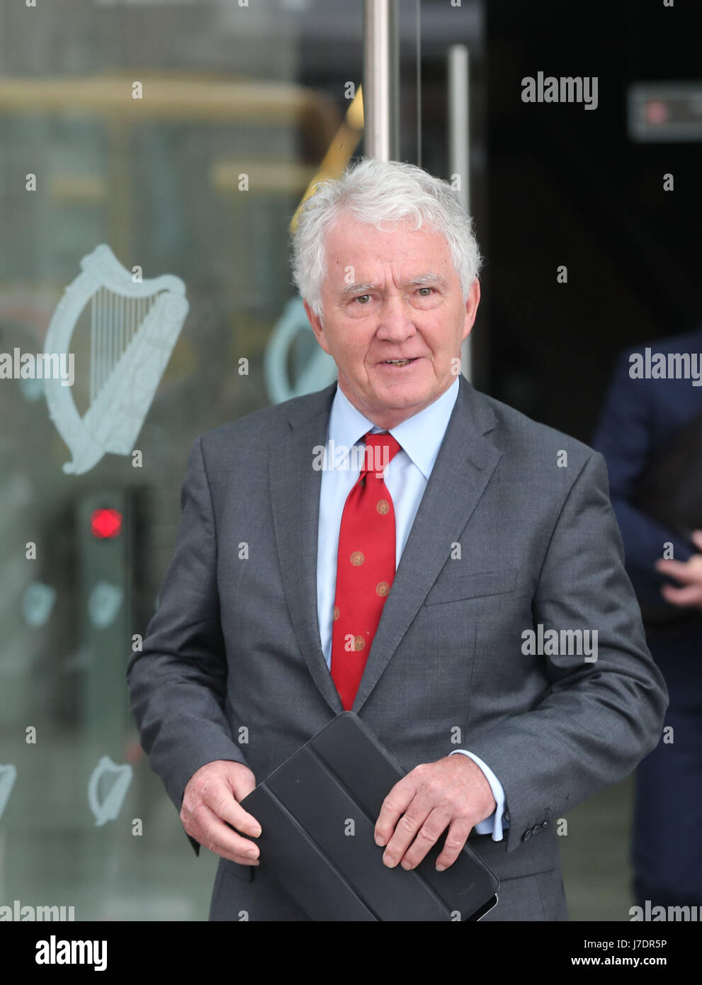 Former Anglo Irish Bank chairman Sean Fitzpatrick leaves the Dublin
