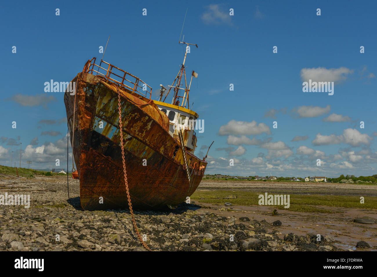 Abandoned fishing trawler, Roa Island causeway, BarrowinFurness