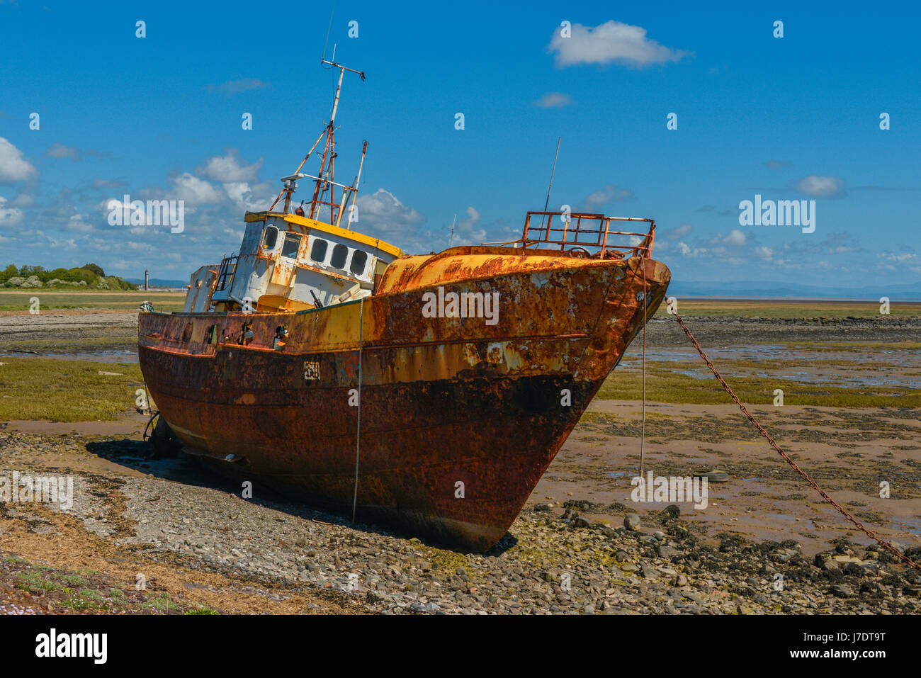 Abandoned fishing trawler, Roa Island causeway, BarrowinFurness