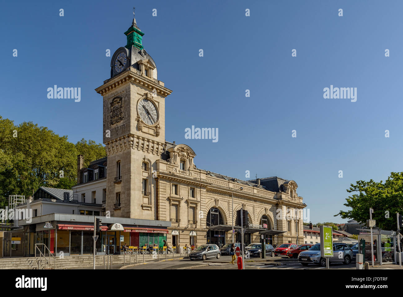 Main facade of Bayonne train station, Gare de Bayonne, Aquitaine