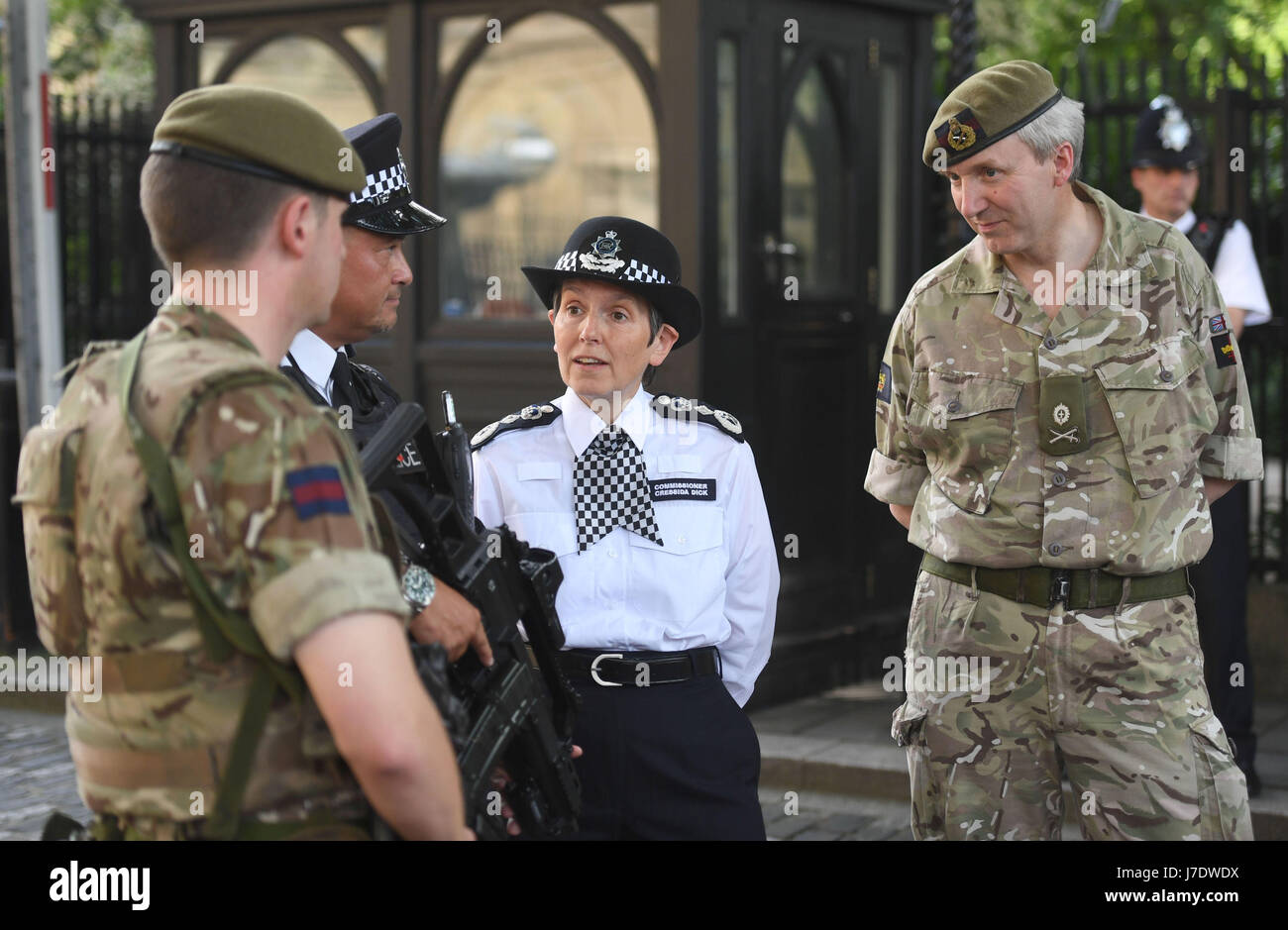Metropolitan Police Commissioner Cressida Dick and Major General Ben ...