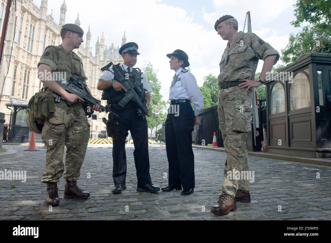 Metropolitan Police Commissioner Cressida Dick and Major General Ben ...
