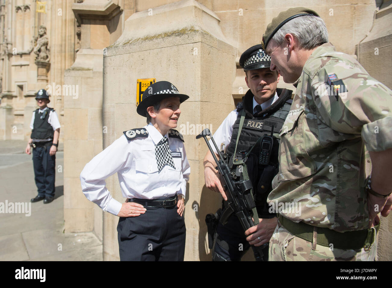 Metropolitan Police Commissioner Cressida Dick and Major General Ben ...