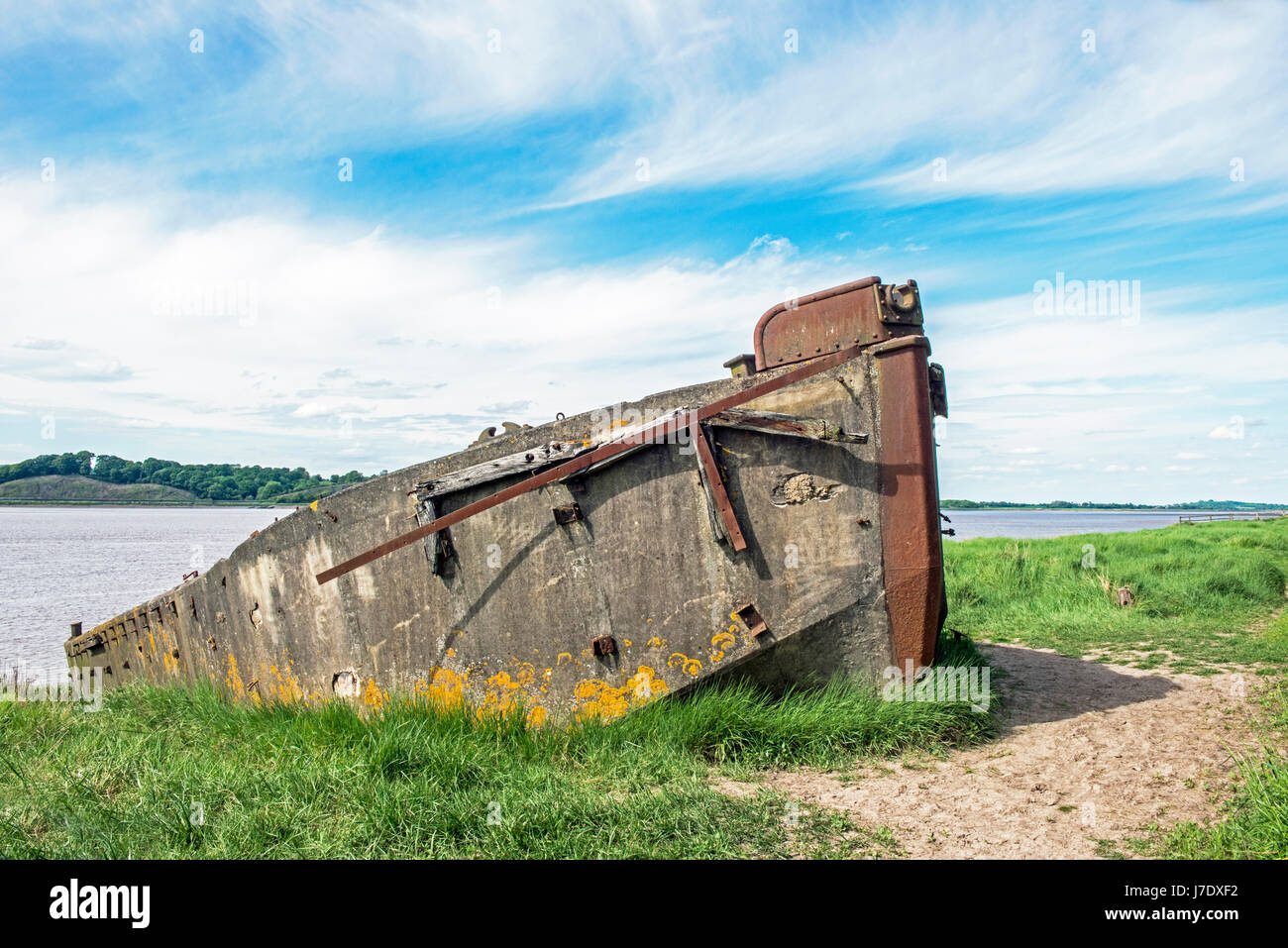 Boats Graveyard Purton in the Vale of Berkeley Gloucestershire Stock Photo