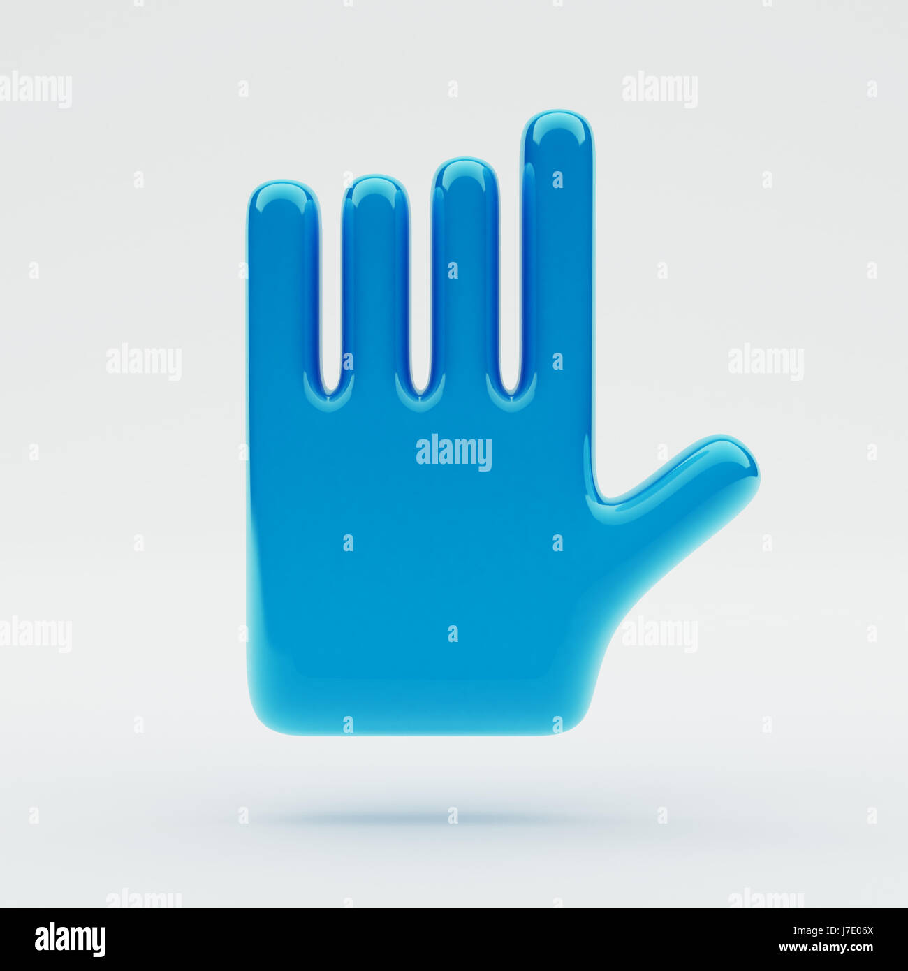 Hand Icon isolated on white background Stock Photo - Alamy