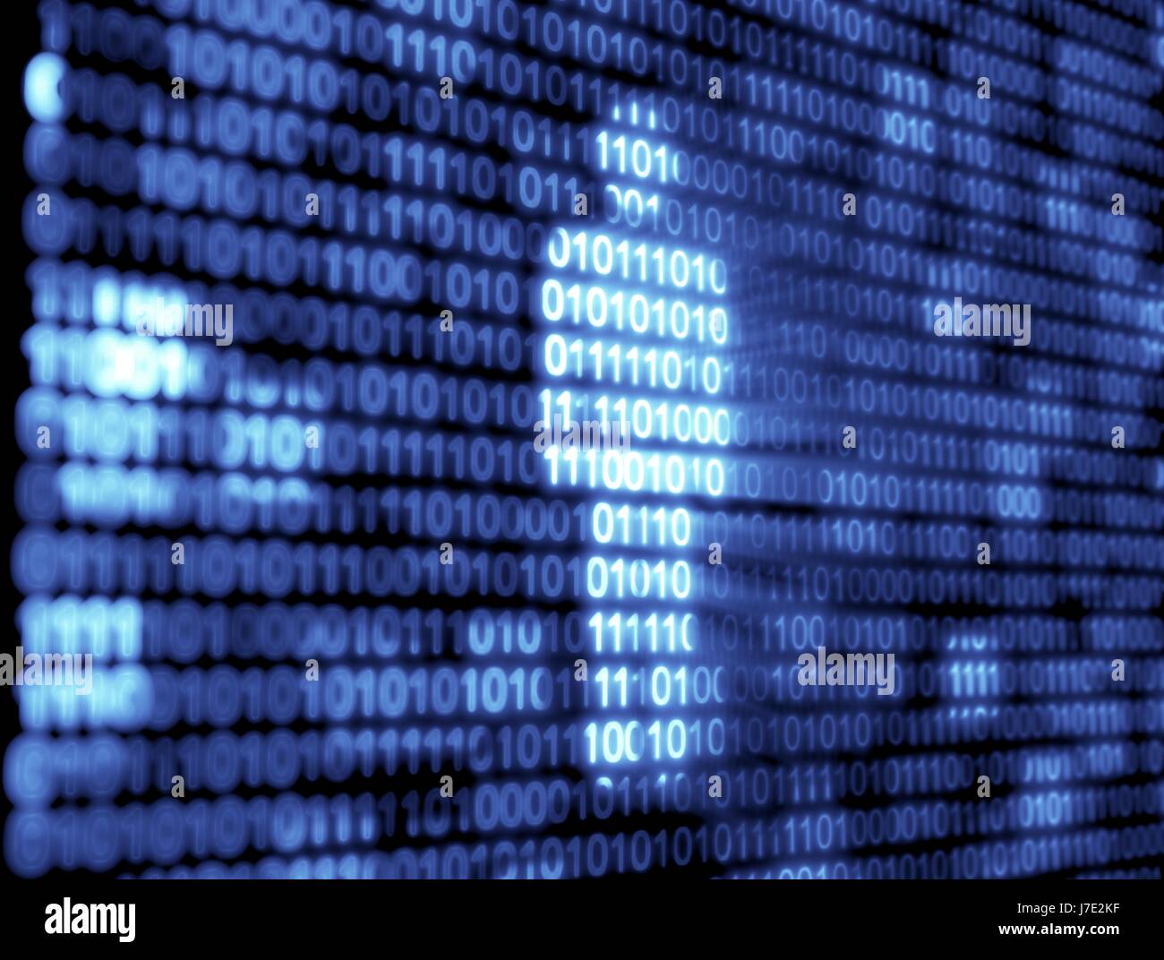 Digital Blue Binary Code Technology Stock Photo - Alamy