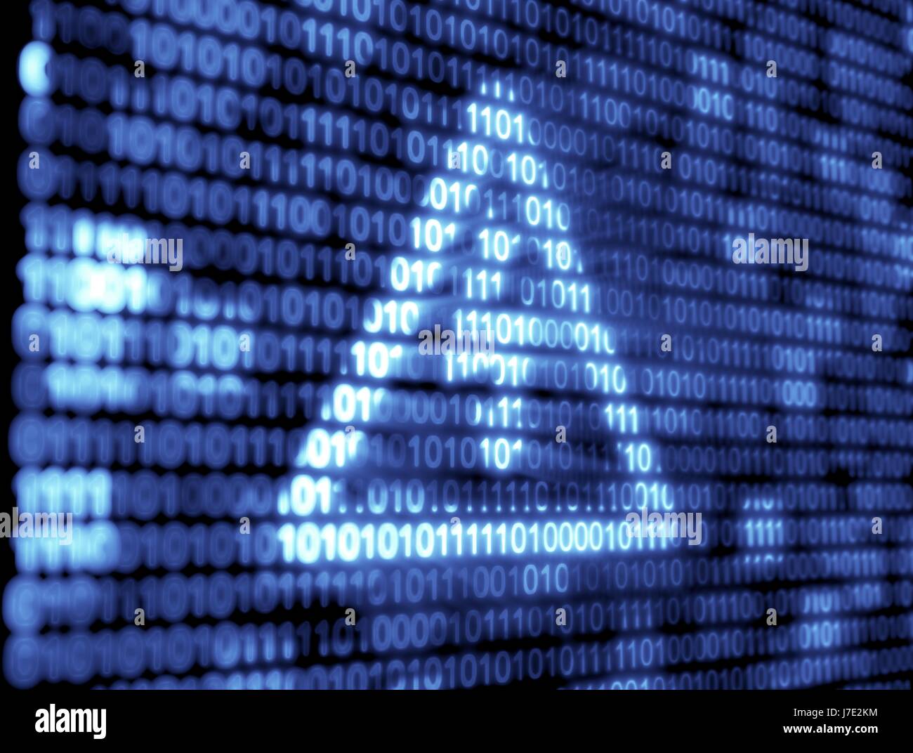 Digital Blue Binary Code Technology Stock Photo - Alamy
