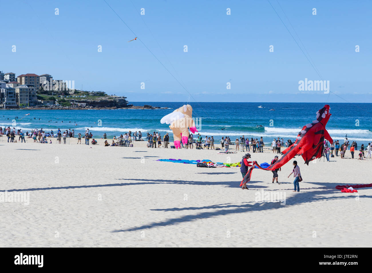 Festival of the Winds, Bondi Beach, Sydney. Kite flying festival Stock