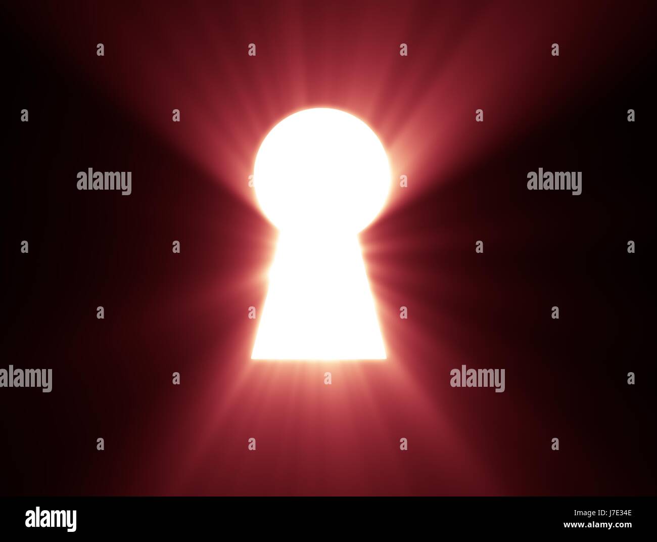 Shiny Key on dark background Stock Photo