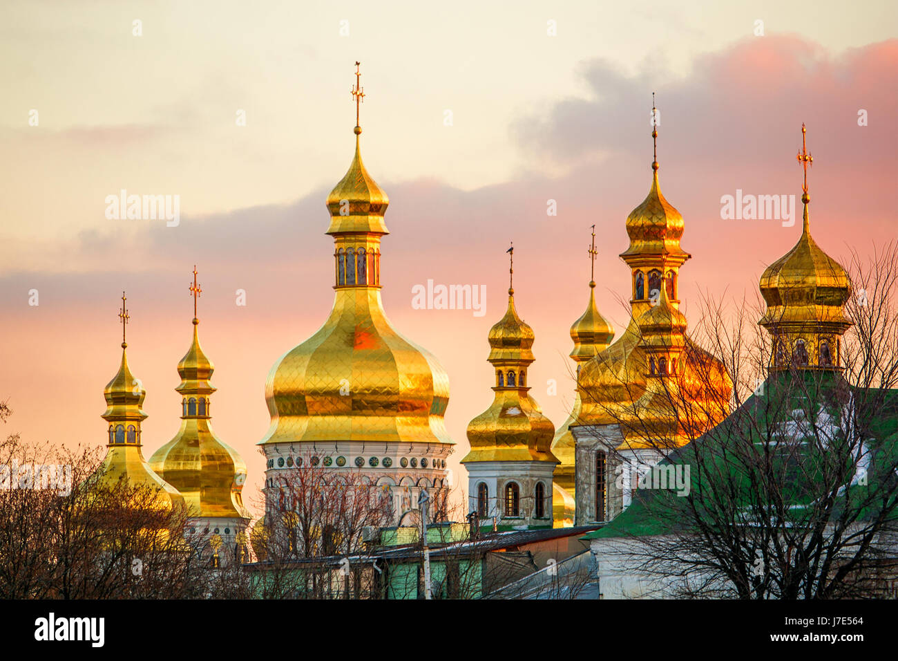 St. Michael's Golden-Domed Monastery in Kiev (Ukraine) Stock Photo