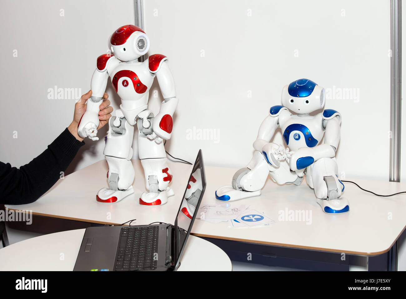 Moscow, Russia - November, 2016: Programmable humanoid robot NAO on ...