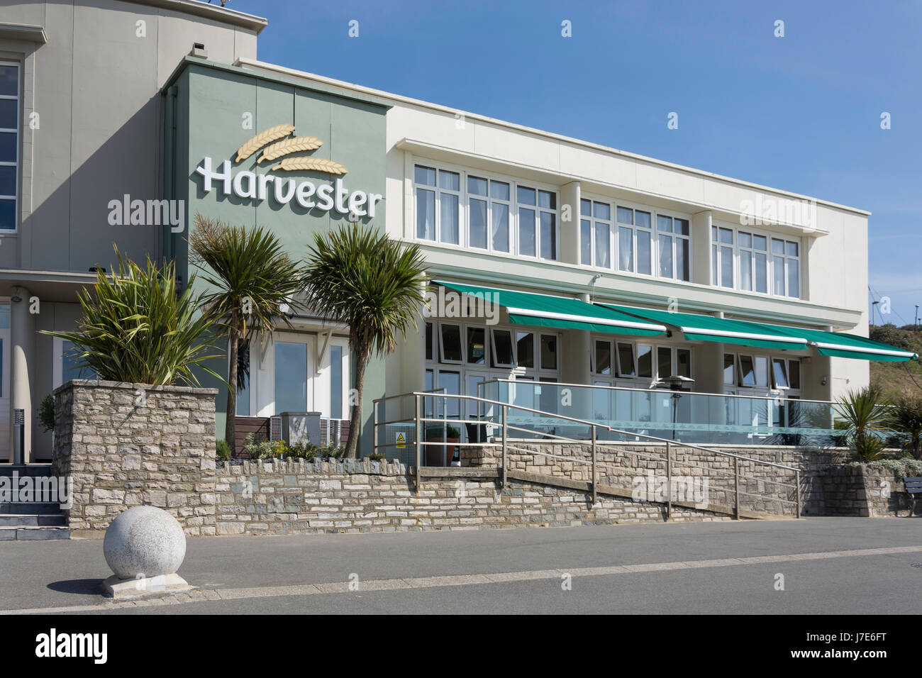 Harvester Restaurant, Undercliff Drive, Boscombe, Bournemouth, Dorset, England, United Kingdom Stock Photo