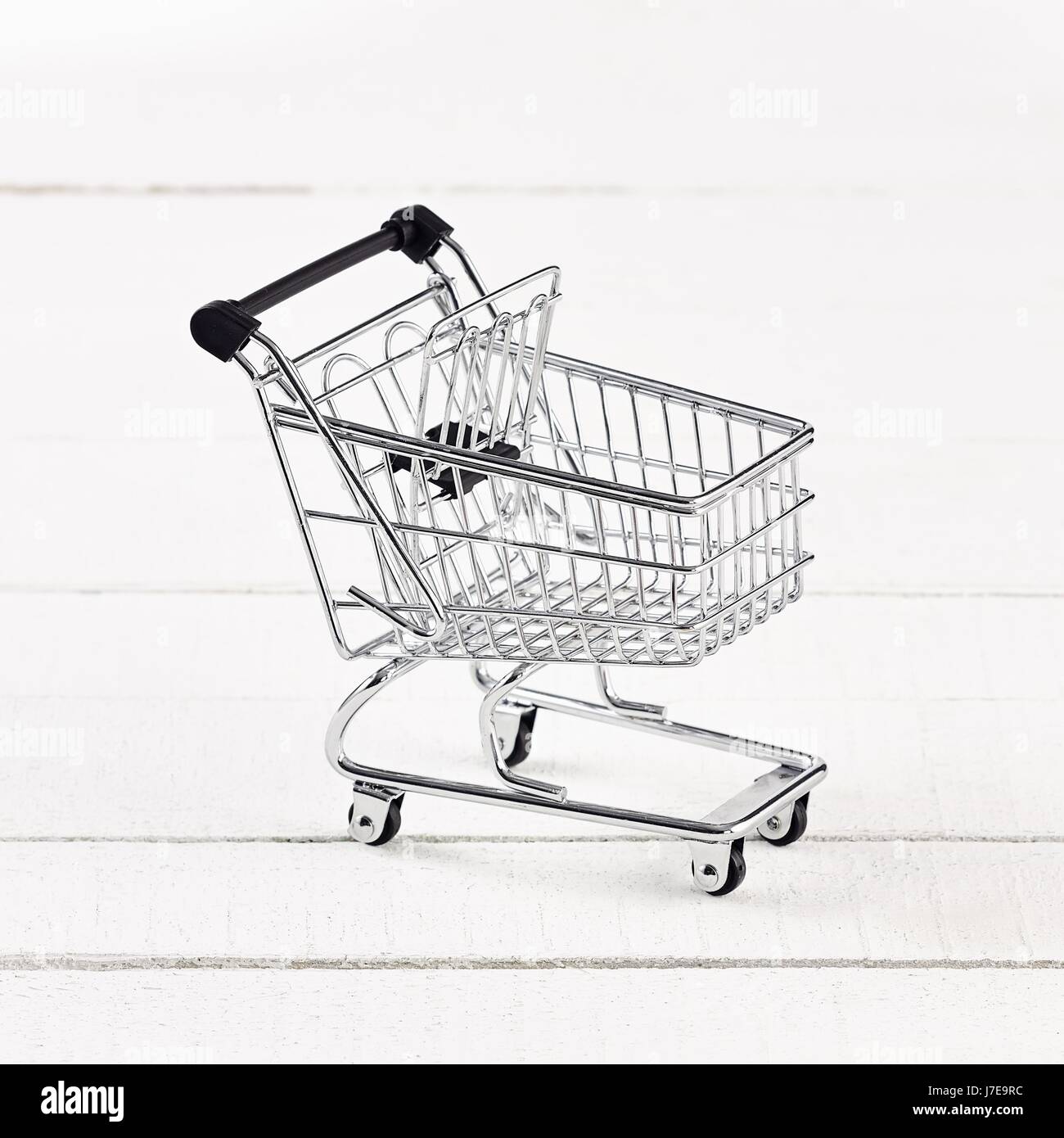 Miniature shopping cart Stock Photo Alamy