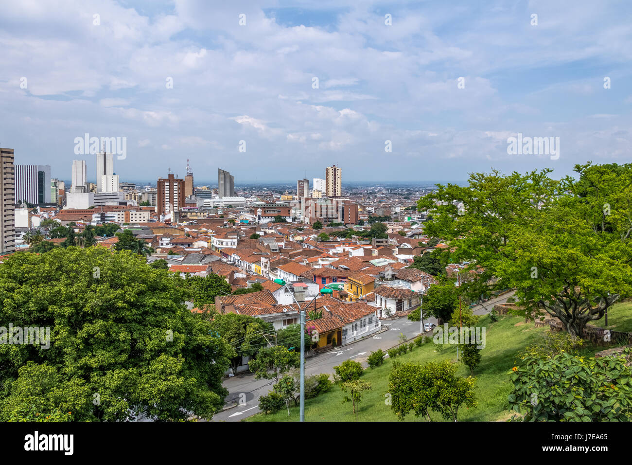 Aerial view of Cali city - Cali, Colombia Stock Photo