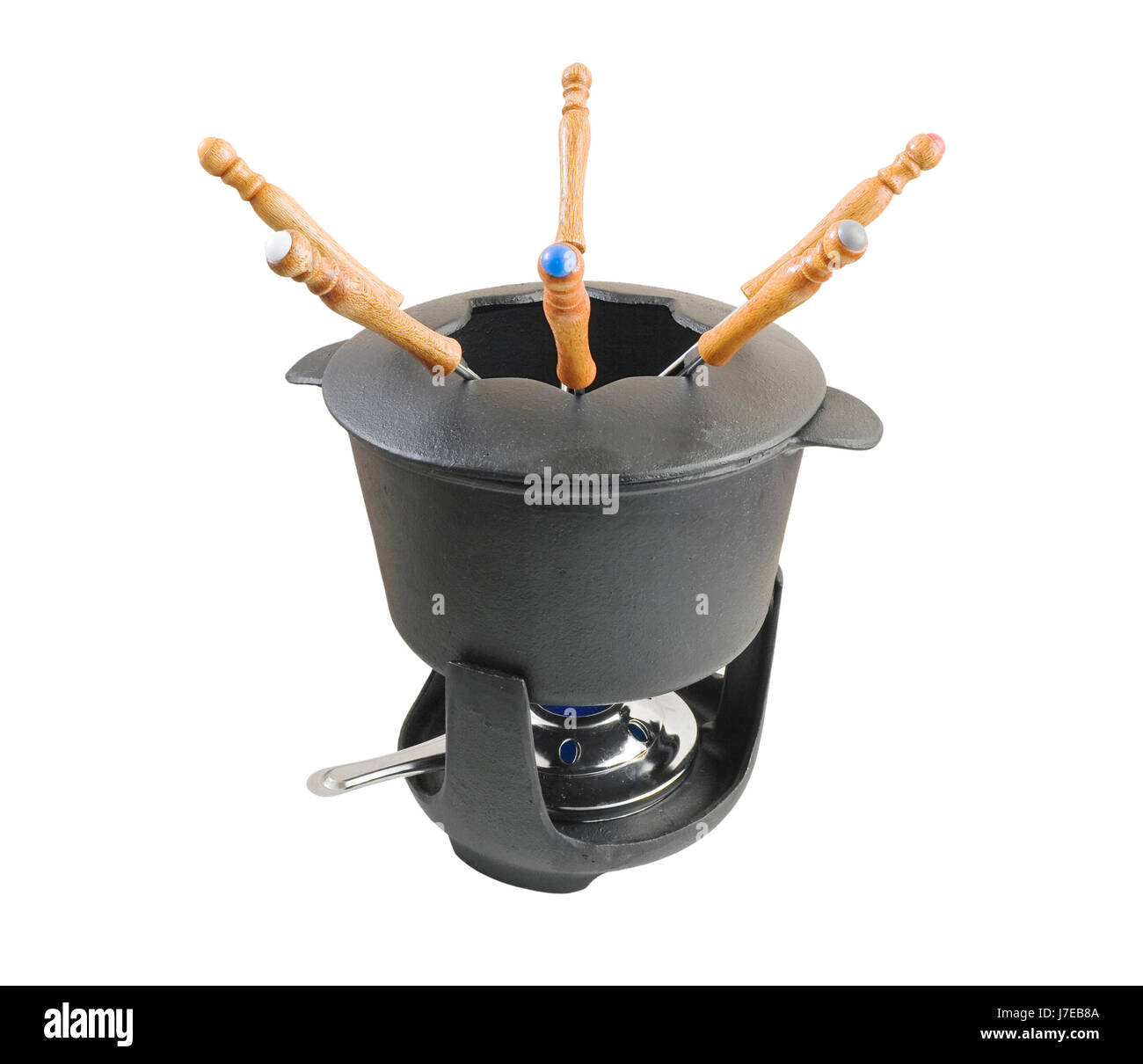 tools isolated iron boil cooks boiling cooking flush cast pot fondue