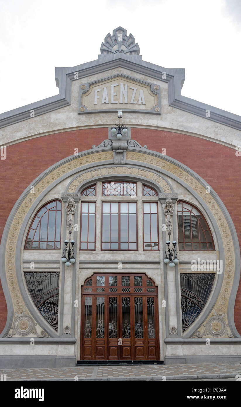 Facade of Faenza Theater - Bogota, Colombia Stock Photo