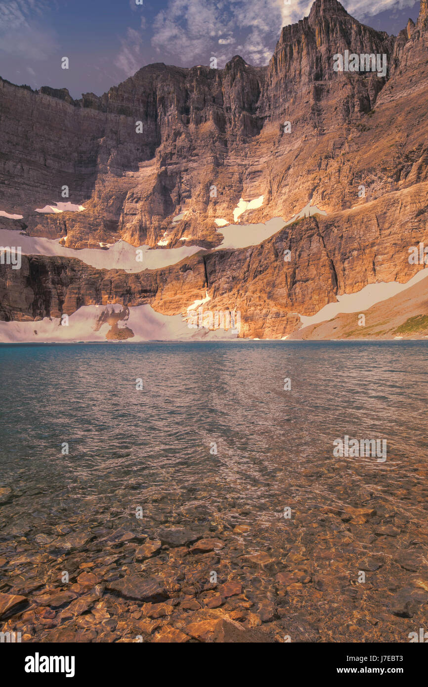 Iceberg lake Glacier National Park Landscape Flowers Wild flowers Stock ...