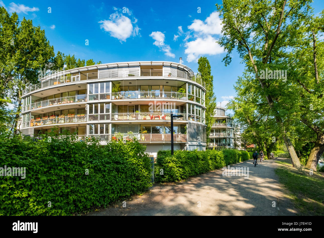 Illustration of Modern Luxury Apartment Buildings