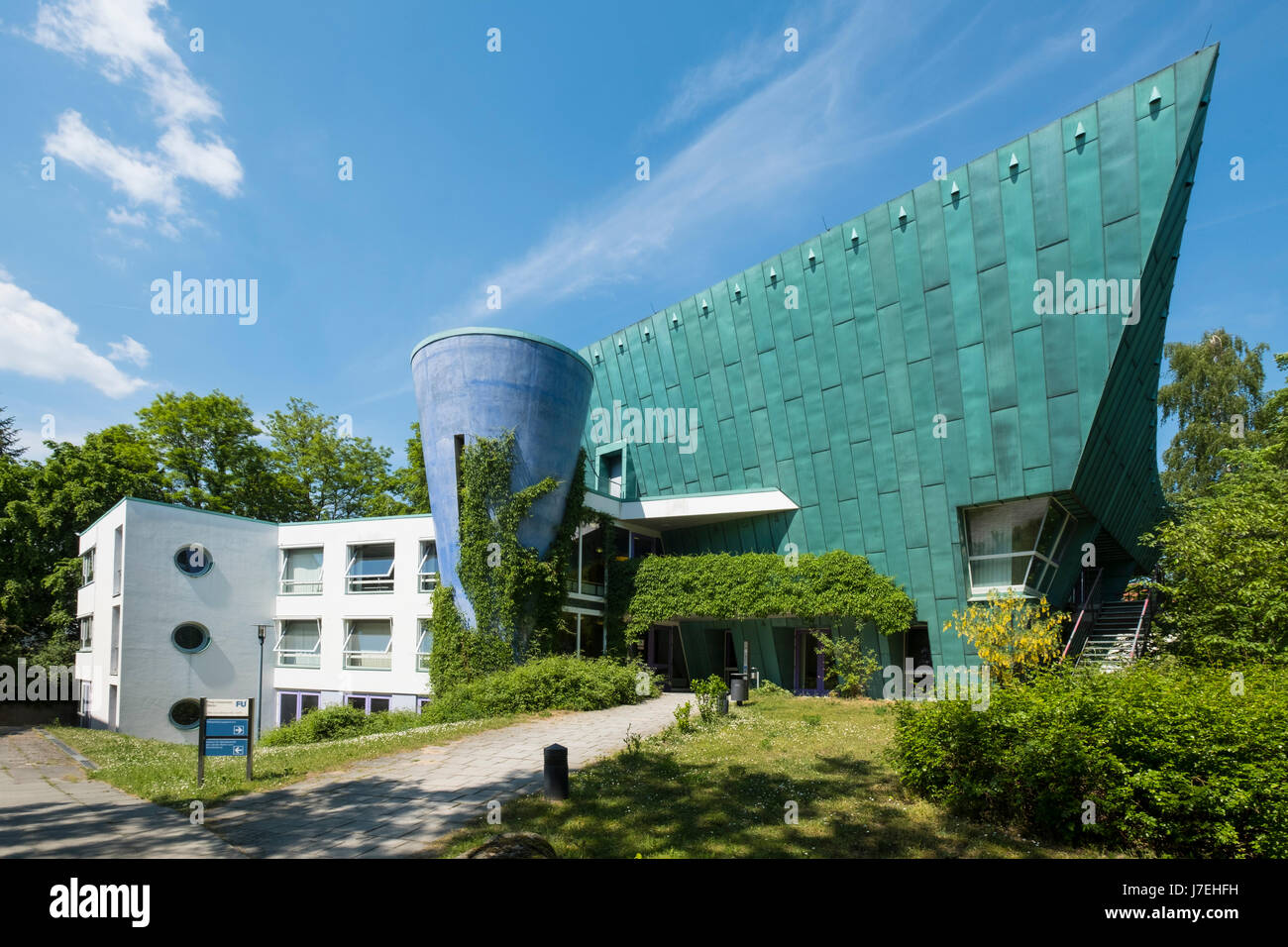 Modern architecture at Free University of Berlin in Dahlem ,Berlin Germany Stock Photo