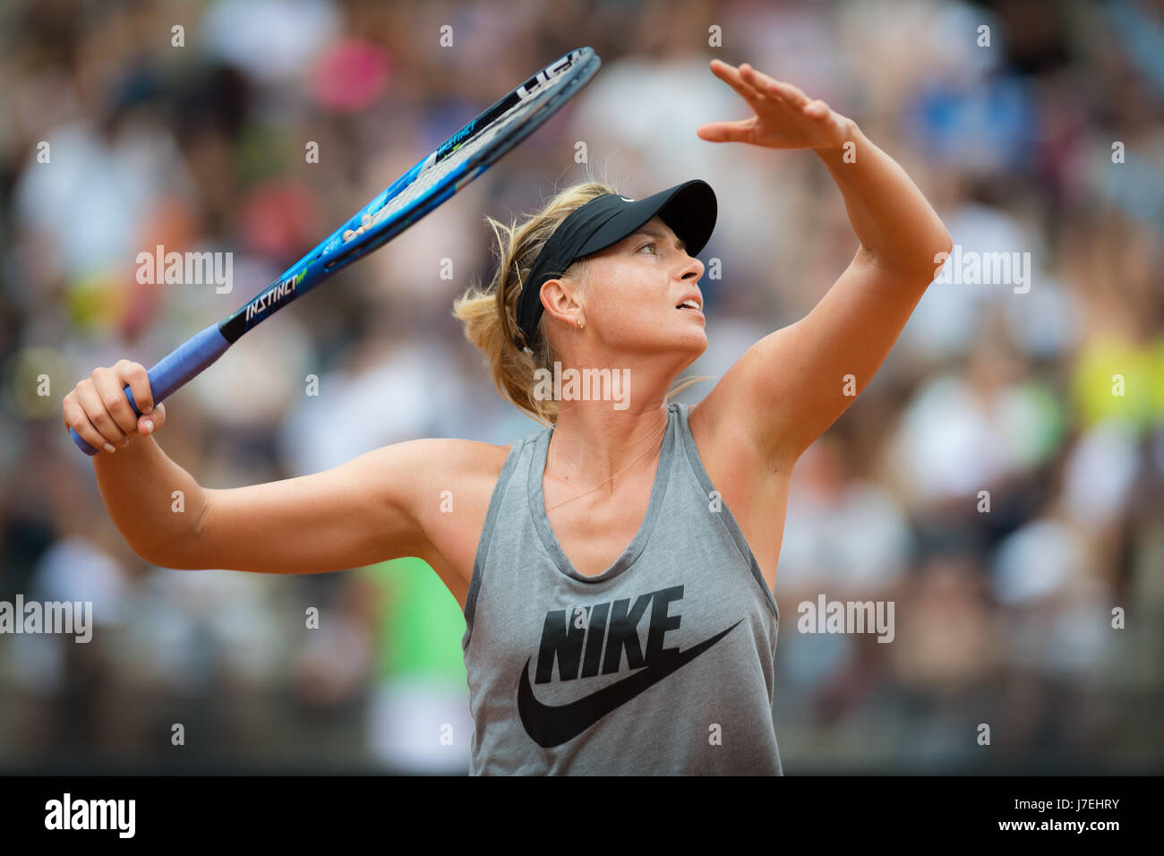 ROME, ITALY - MAY 16 : Maria Sharapova at the 2017 Internazionali BNL  d'Italia WTA Premier 5 tennis tournament Stock Photo - Alamy