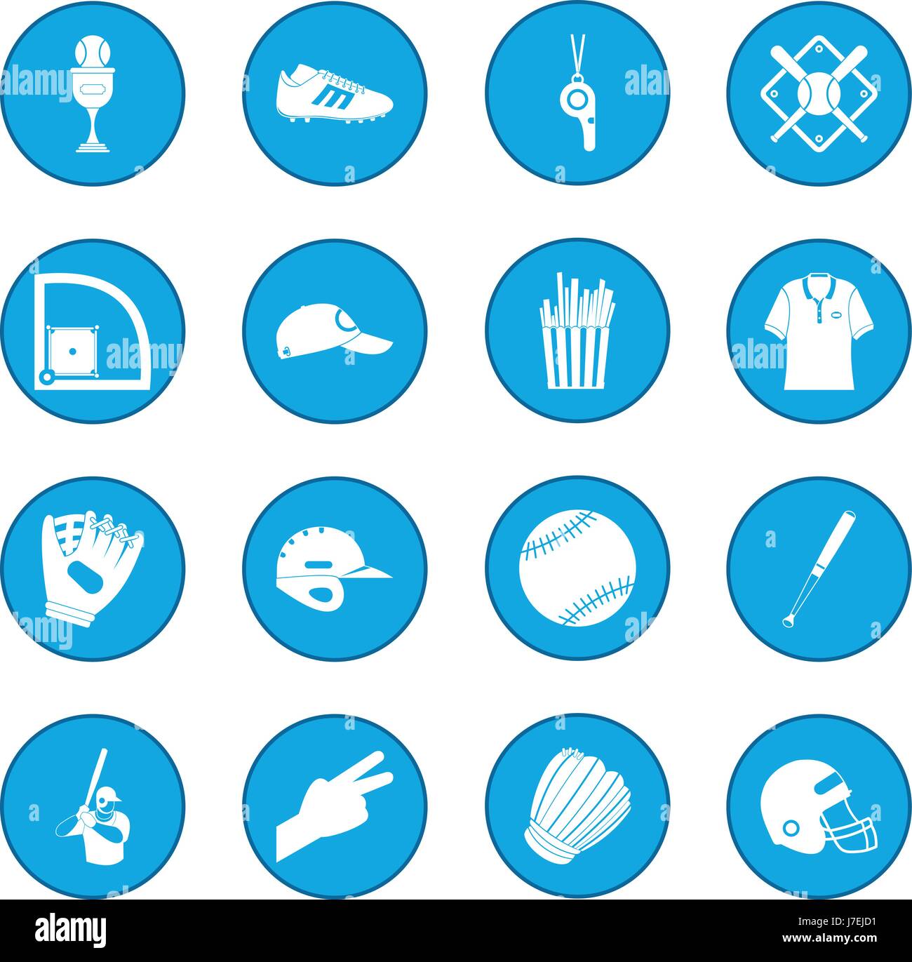 American football icon blue Stock Vector Image & Art - Alamy