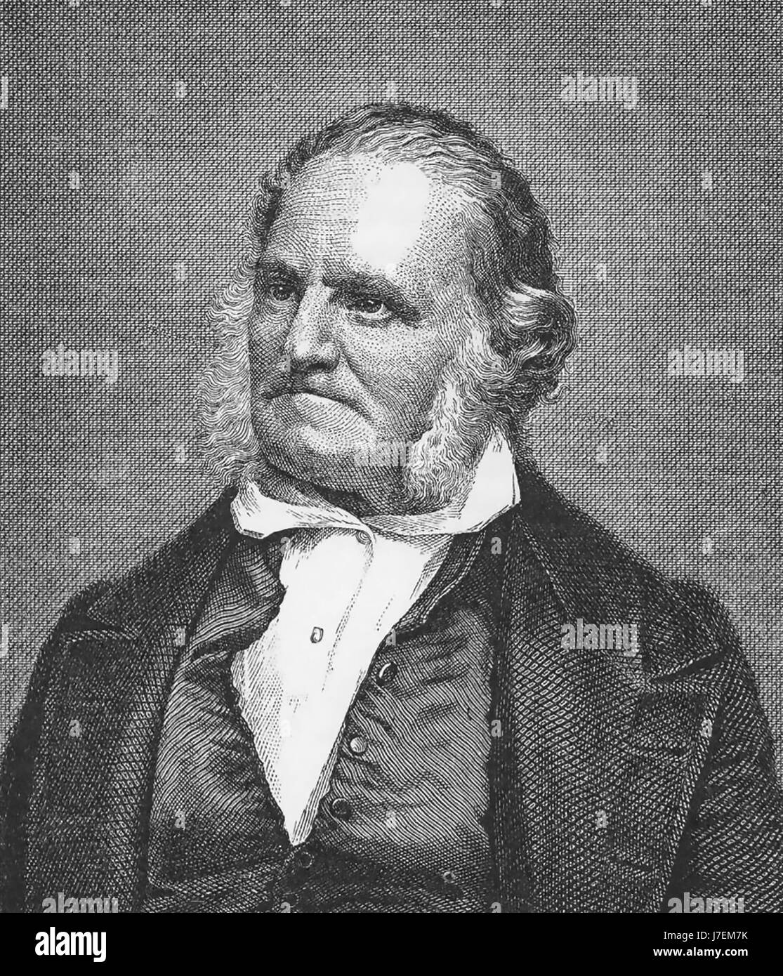 JOHN JAMES AUDUBON (1785-1851) Franco-American naturalist, ornithologist and painter about 1850 Stock Photo