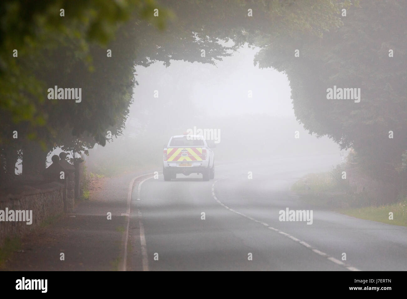 Flintshire, Wales, 24th May 2017 UK Weather. After the hottest day in