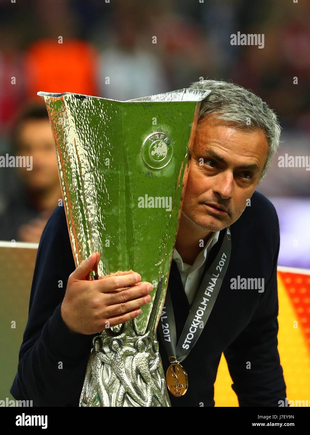 Stockholm Sweden 24th May 2017 Manchester United S Jose Mourinho Stock Photo Alamy