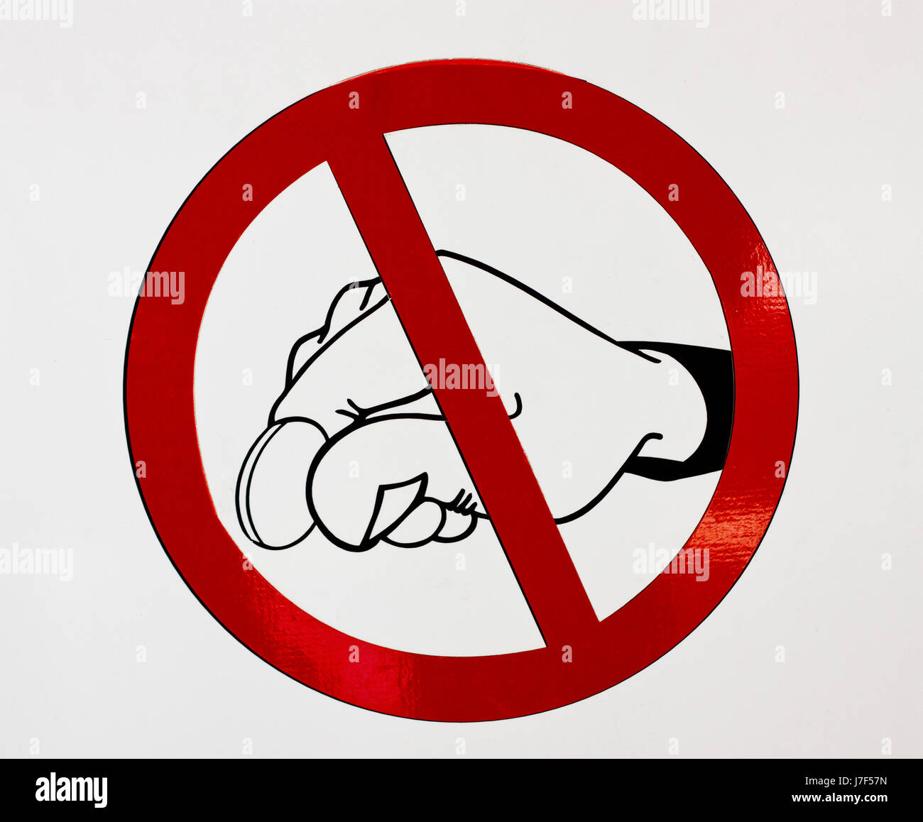 prohibition sign throw money Stock Photo Alamy