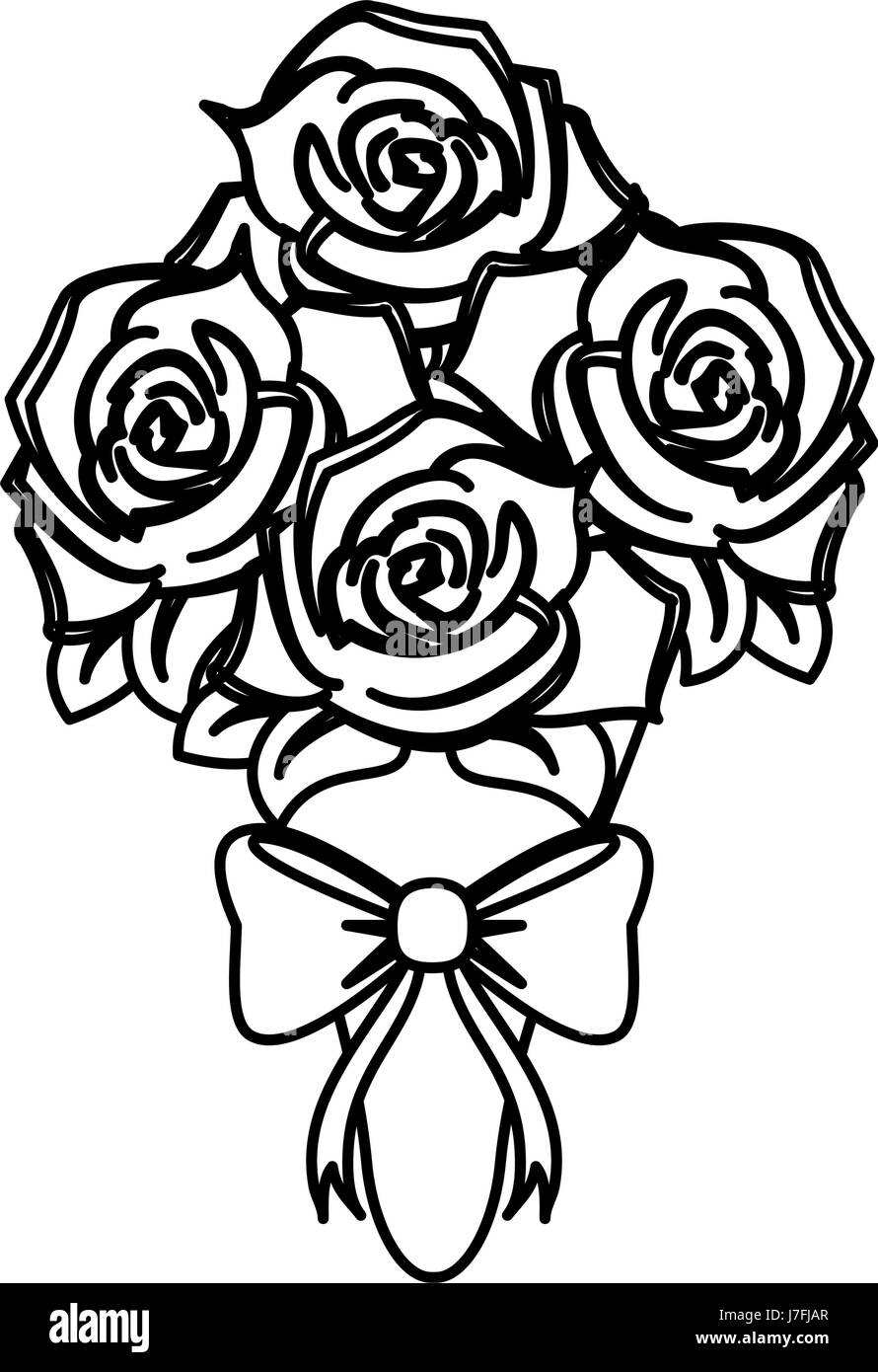 roses bouquet wedding related icon image Stock Vector Image & Art - Alamy