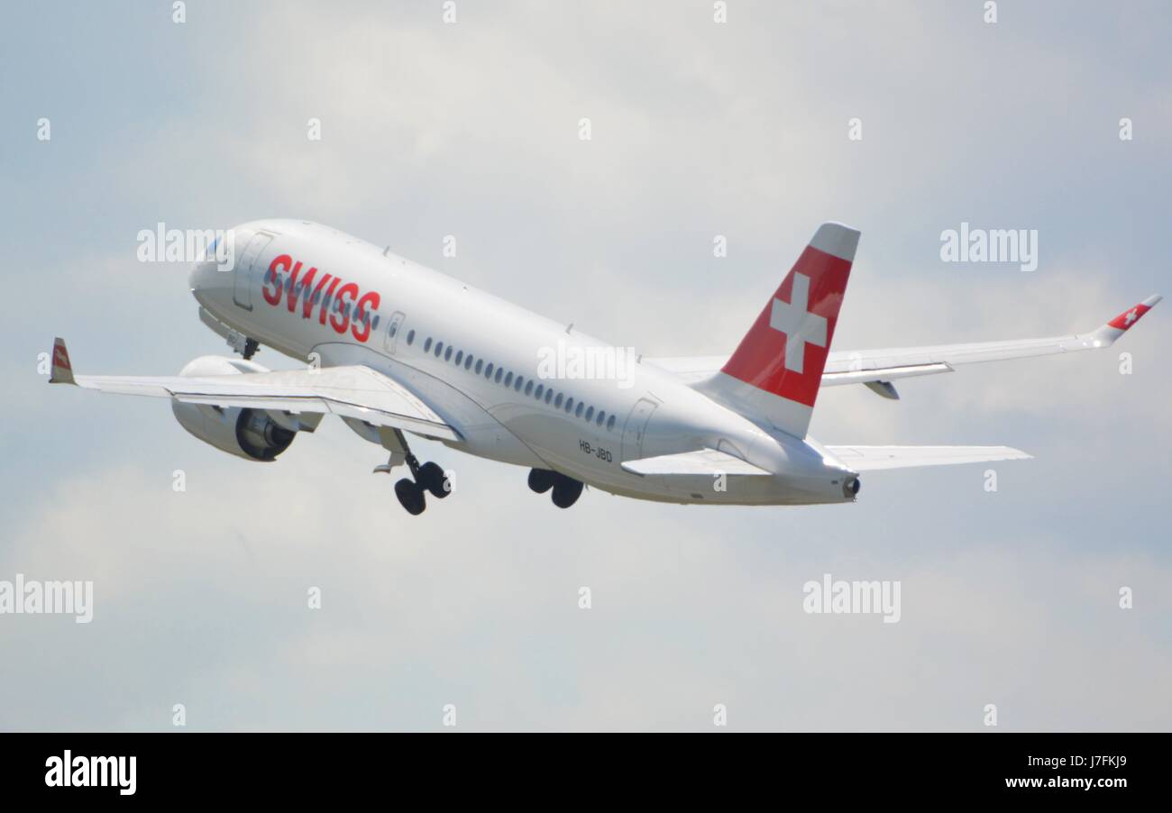 CS100 taking off for another training flight at Graz airport, LOWG Stock Photo