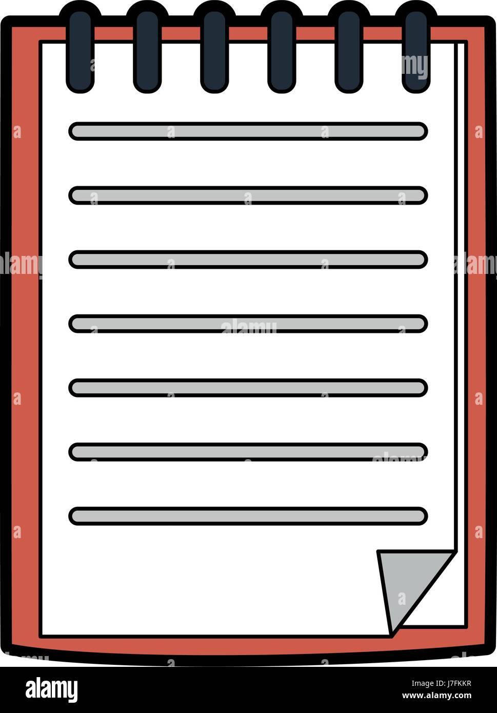 blank notepad stationery tool icon image Stock Vector Image & Art - Alamy