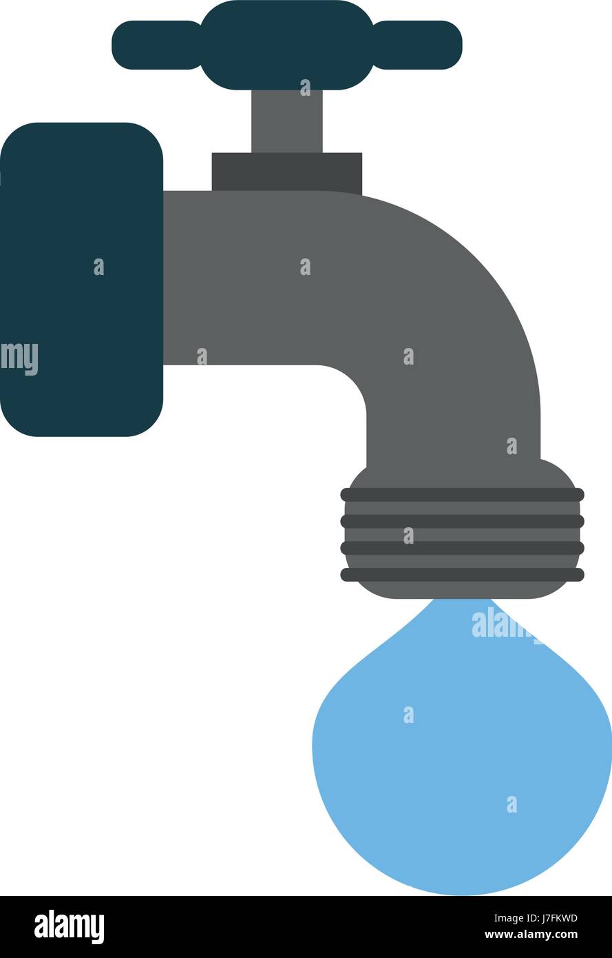 faucet with water drop icon image Stock Vector Image & Art - Alamy