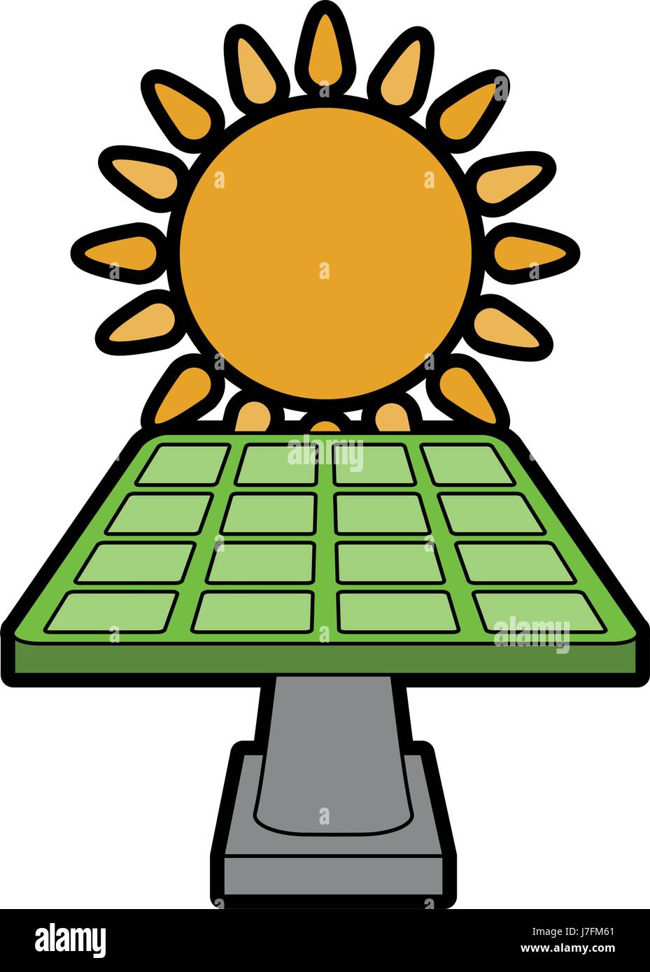 solar panel eco friendly related icon image Stock Vector Image & Art ...