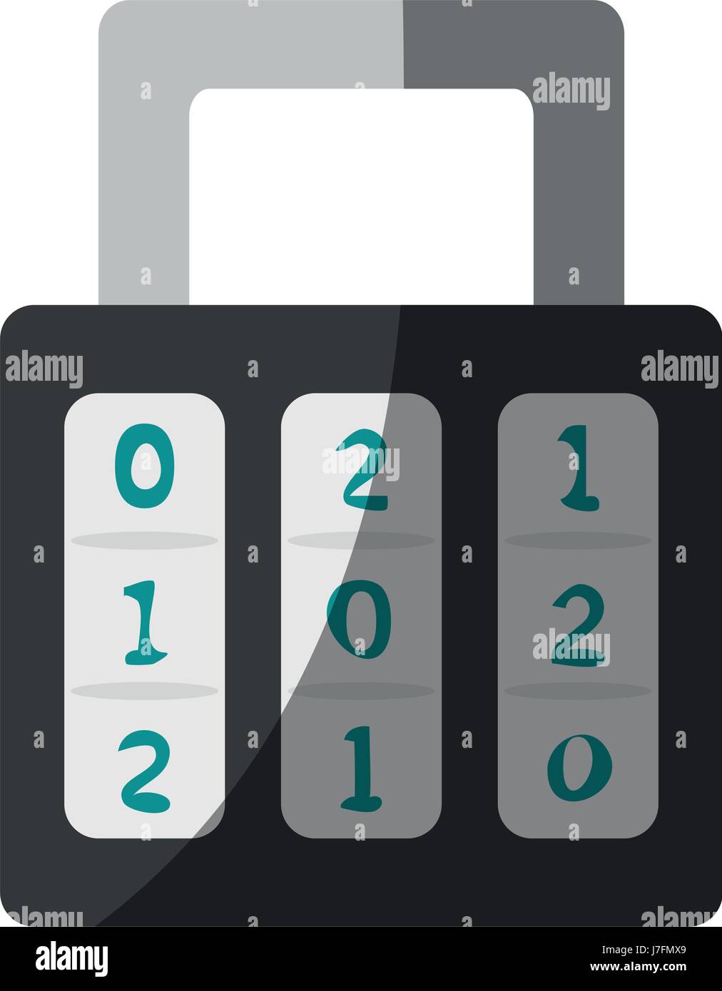 safety lock with number password icon image Stock Vector Image & Art ...