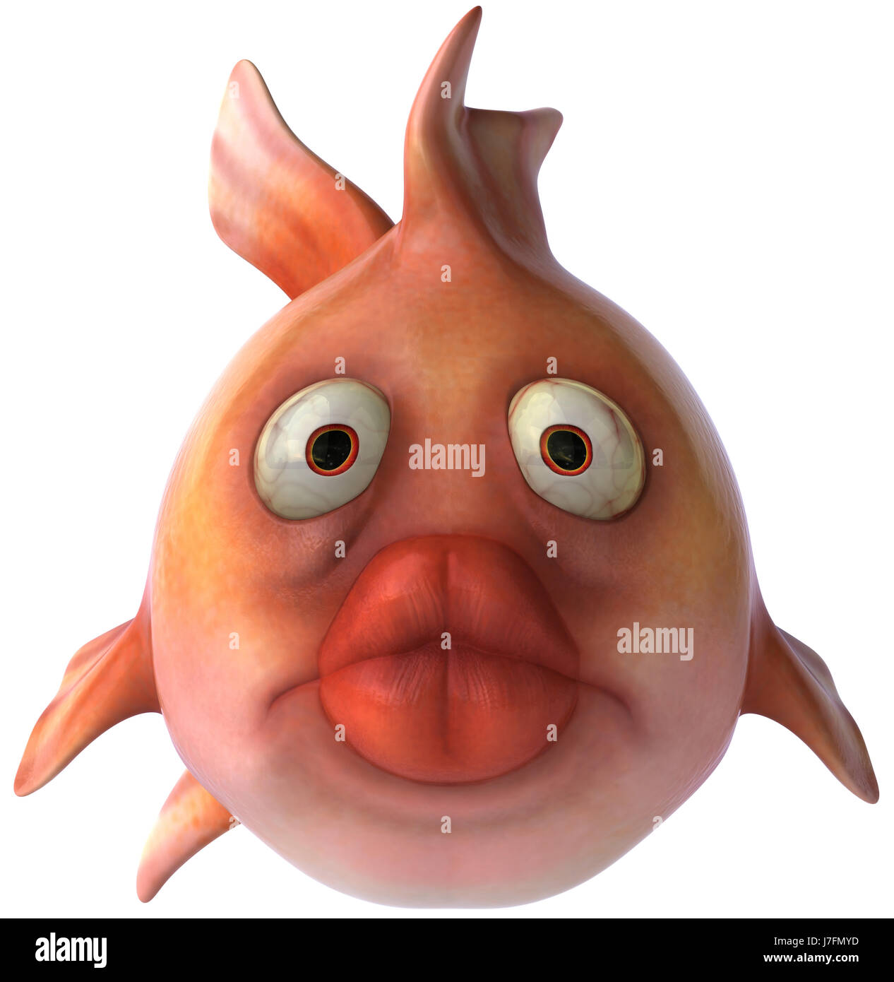 animal sad fish depression overweight goldfish glass chalice tumbler