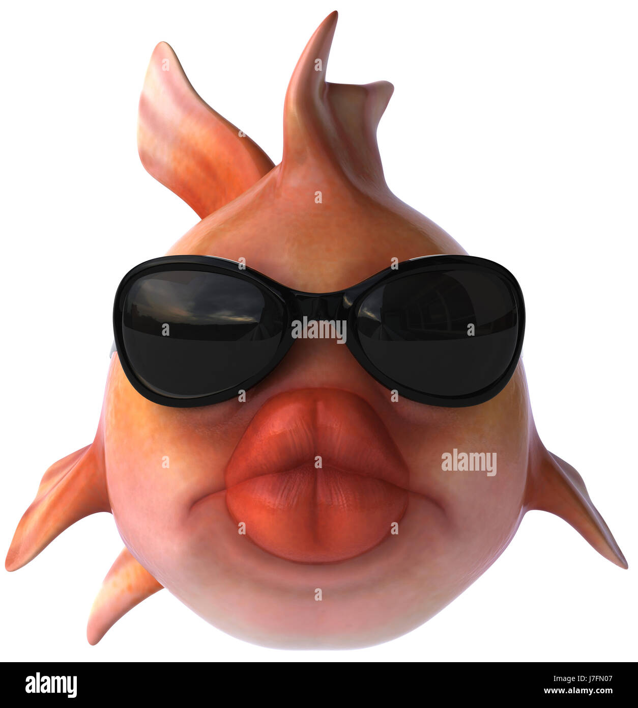 animal sad fish depression overweight goldfish glass chalice tumbler