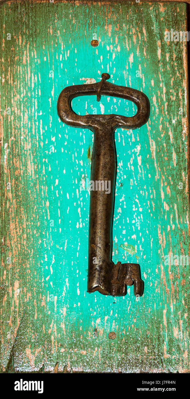 Old door key Stock Photo Alamy