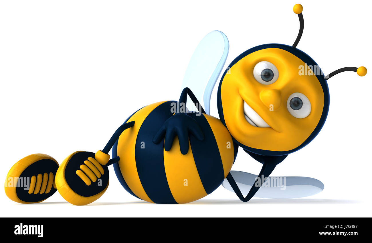 animal illustration wasp character cartoon honey insect bee isolated ...