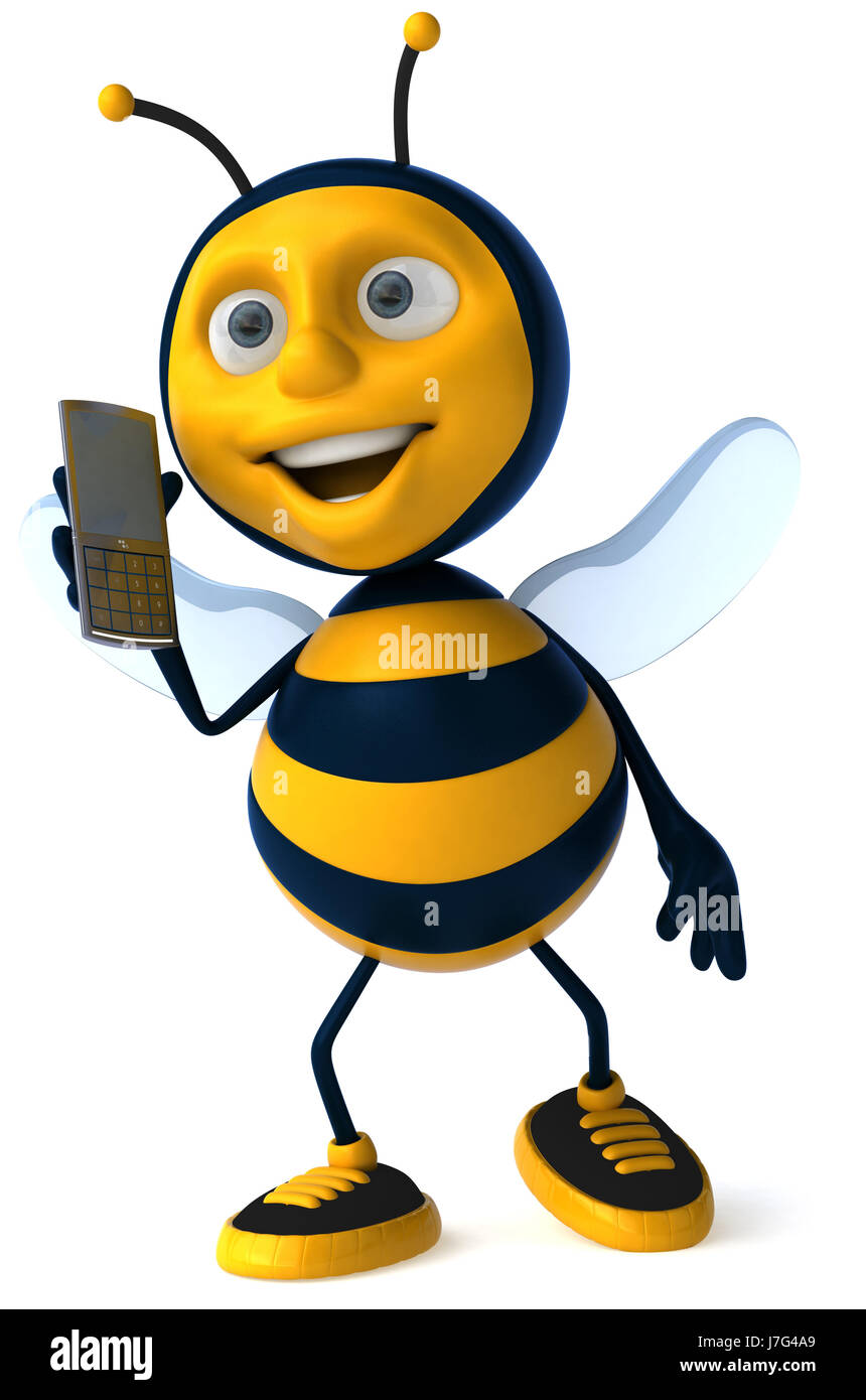animal illustration wasp character cartoon honey insect bee isolated ...