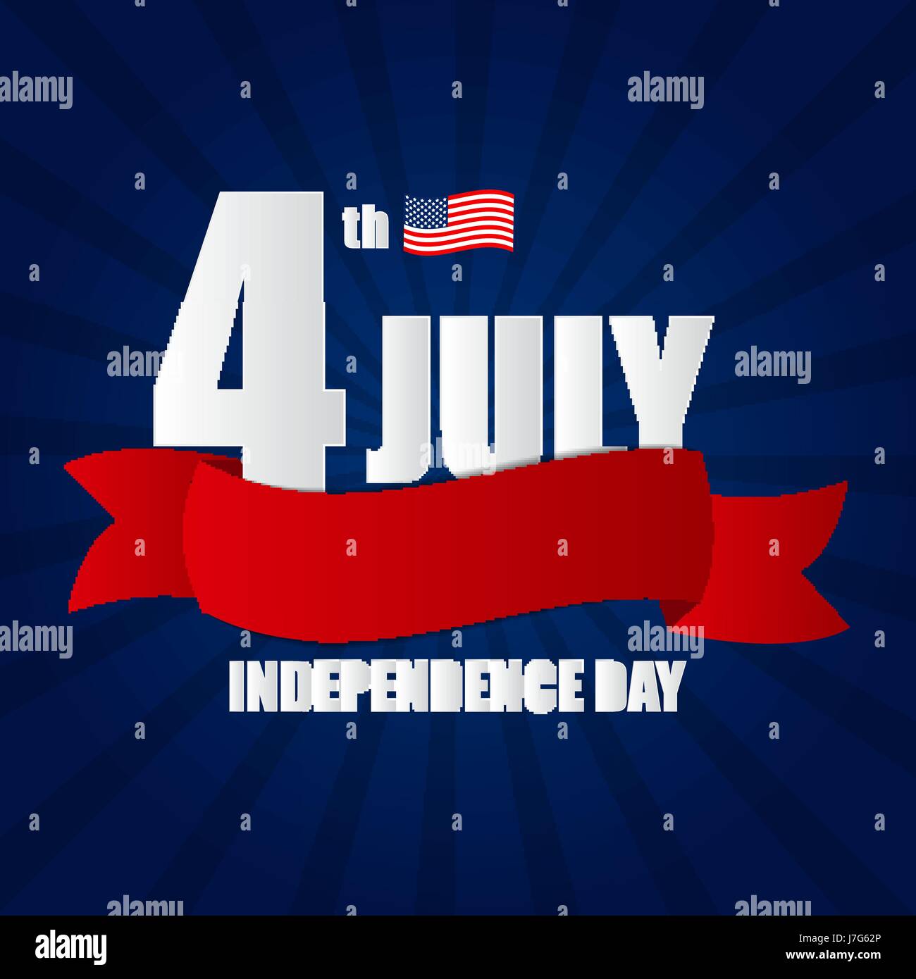 Independence Day in USA Background. Can Be Used as Banner or Pos Stock Vector