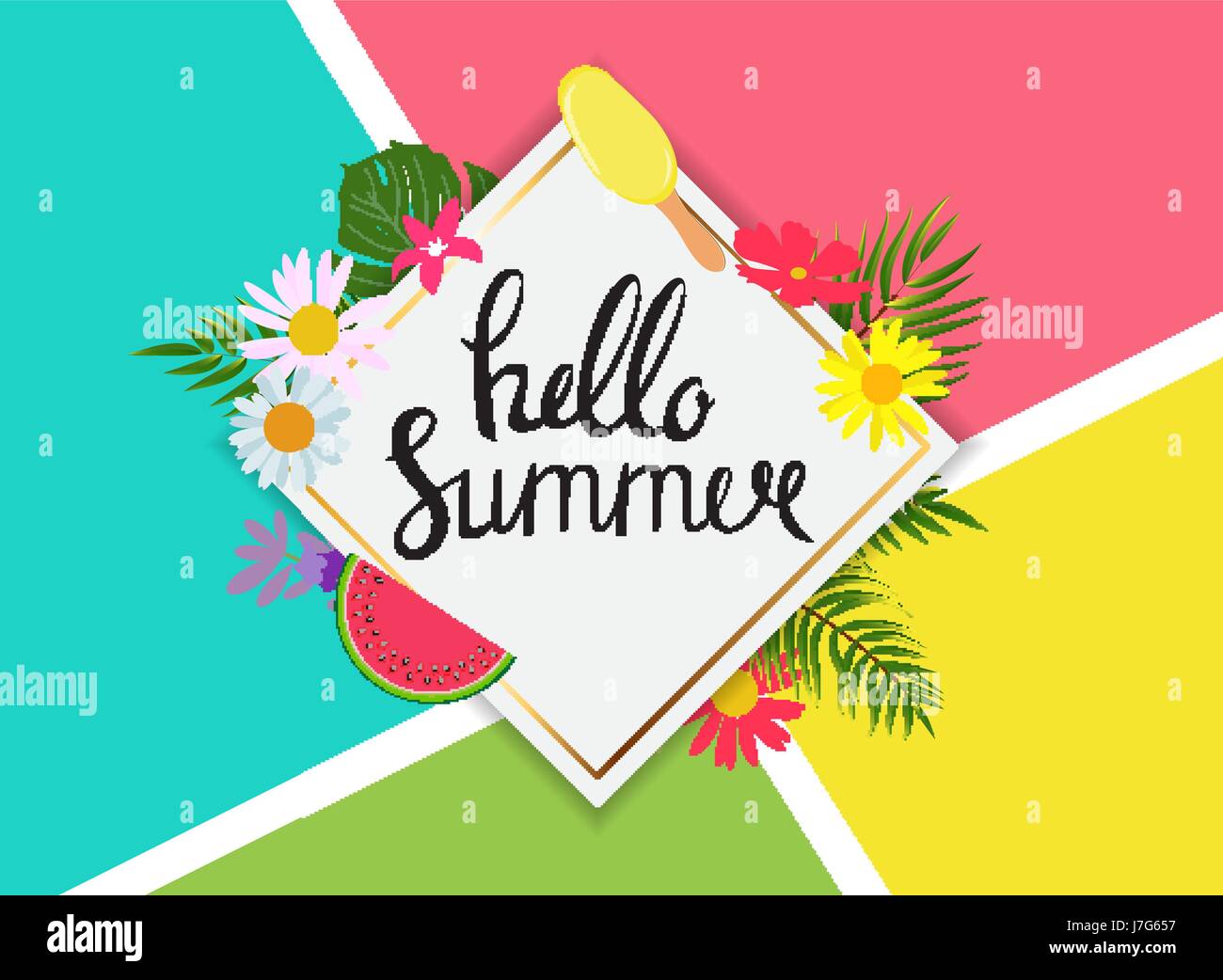 Summer Abstract Background Vector Illustration Stock Vector Image & Art ...