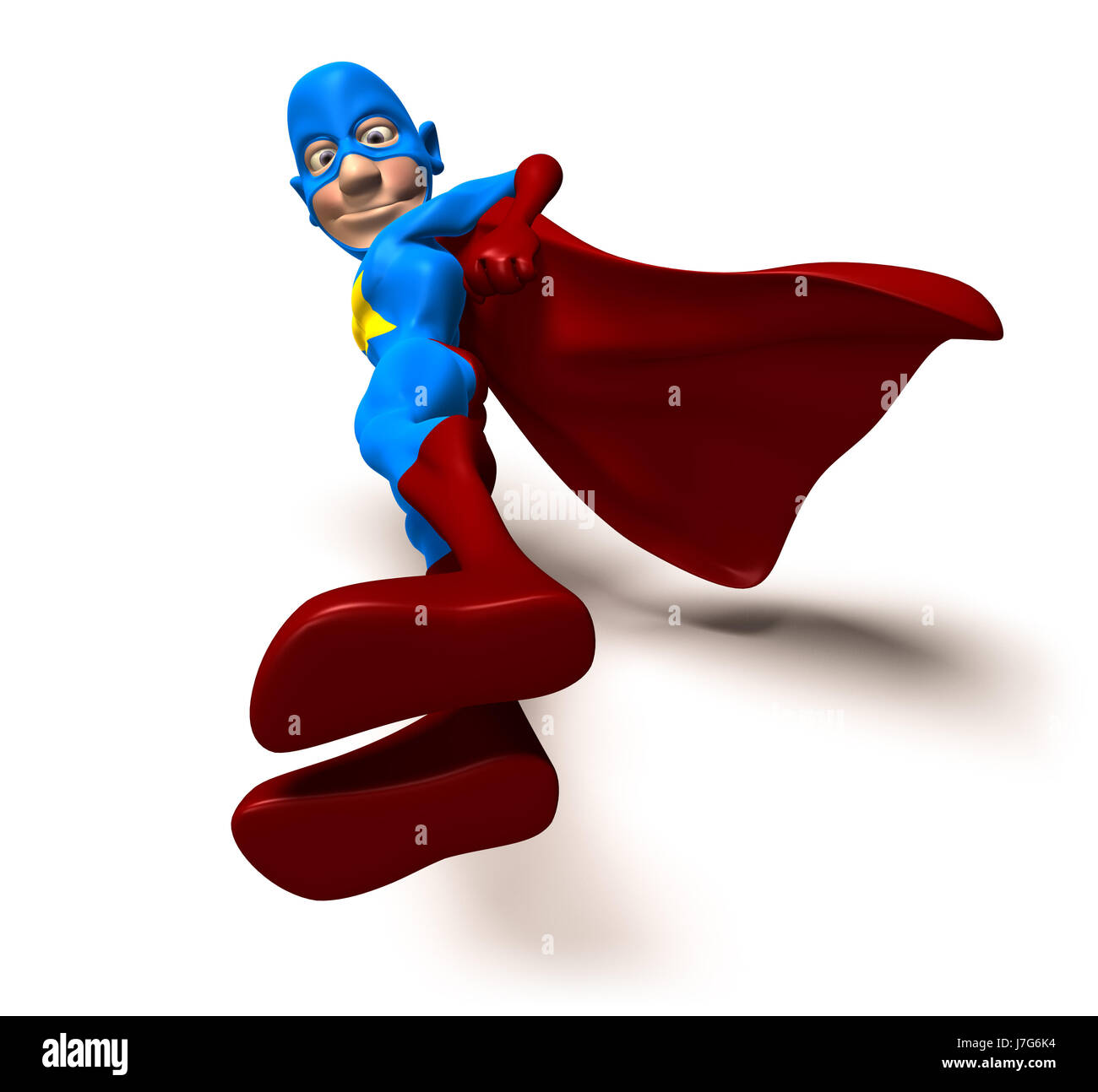 energy power electricity electric power crime character hero cartoon superhero Stock Photo