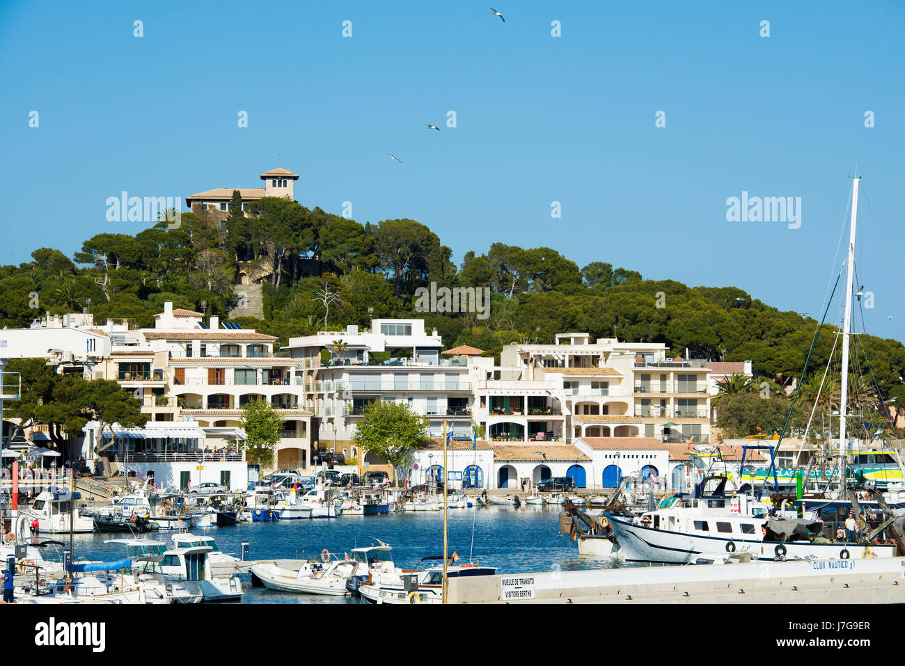 Harbour, Cala Ratjada, Majorca, Balearics, Spain Stock Photo