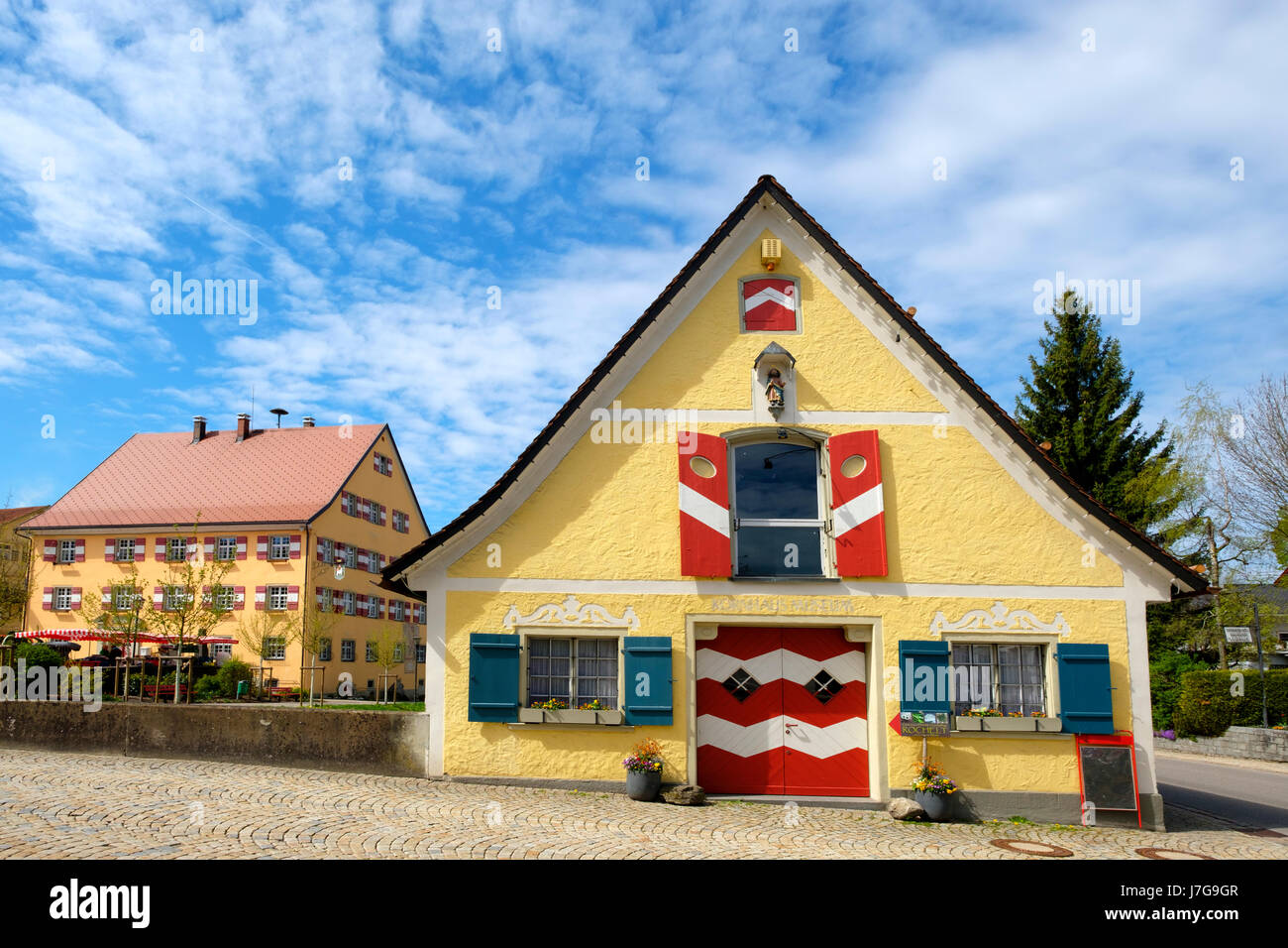 Kornhaus museum, Weiler-Simmerberg, Westallgäu, Allgäu, Swabia, Bavaria, Germany Stock Photo