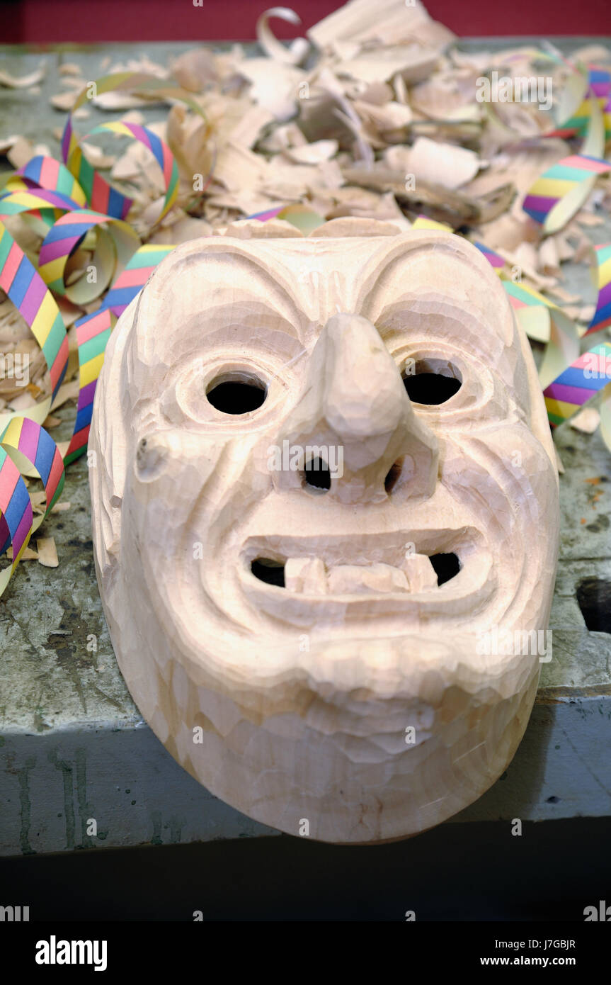carnival mask tool cultural culture face portrait custom carnival revetment Stock Photo