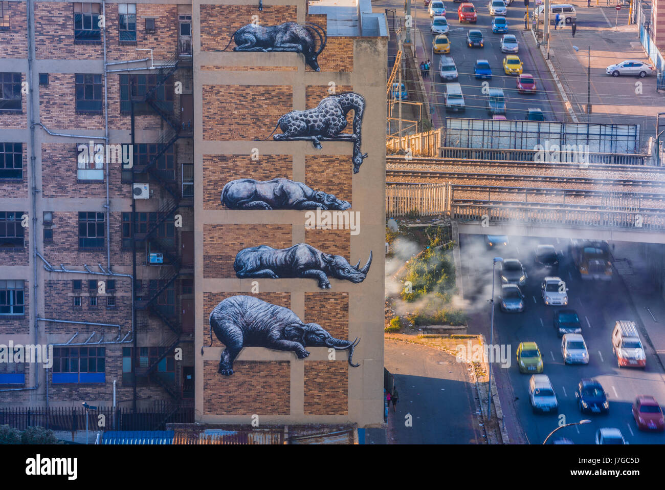 Public art as part of a Johannesburg, South Africa, inner city renewal