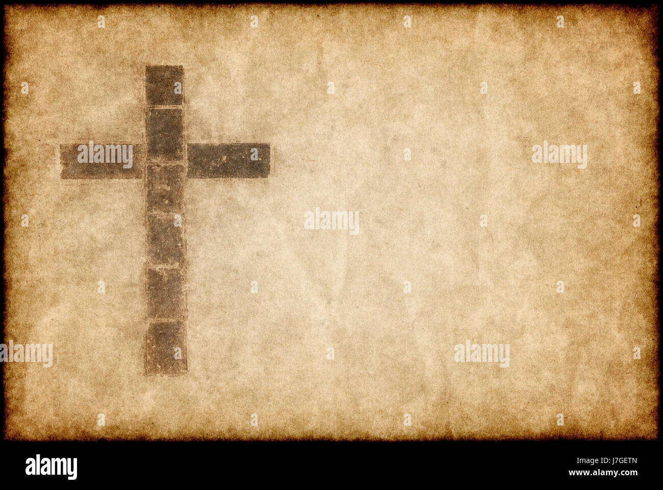 detail religion religious colour antique brown brownish brunette cross ...