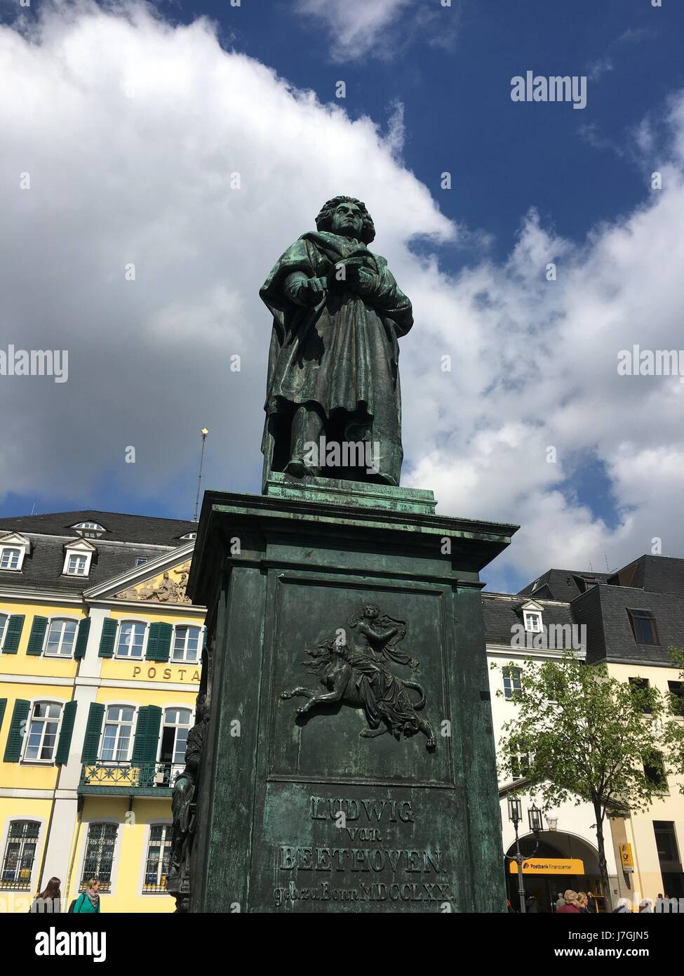 Beethhoven Memorial Statue, Bonn, Germany Stock Photo